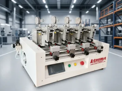 4-Station Synchronous Multi-Head Wire Harness Tape Wrapping Machine JW-MH04 - Tape Winding Machine