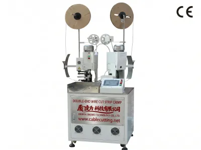 Automatic Double-End Wire Cut Strip Crimp Machine Wire Cut Strip Crimp Machine - Auto Terminal Crimping Machine