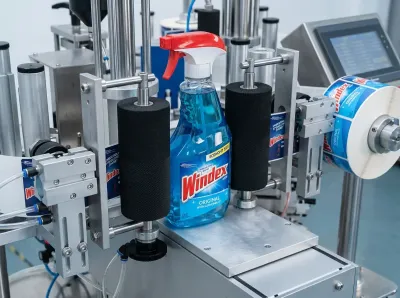 Semi-Automatic Dual-Side Roll-On Labeling Machine JW-T-102 Thumb