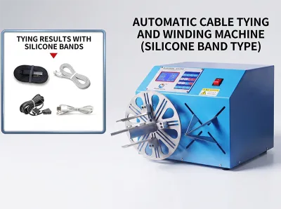 Automatic USB/Audio Cable Winding & Tying Machine WPM-K289 - Coiling & Binding Machine