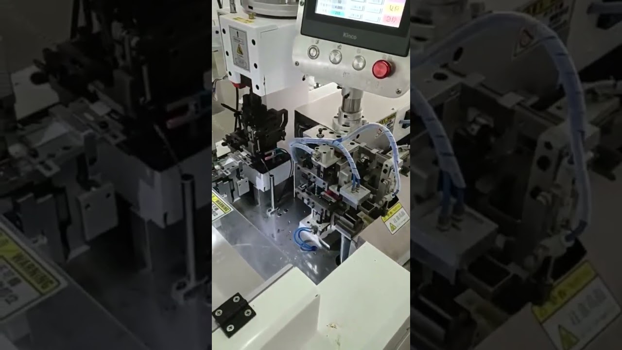 Fully Automatic Double Head Tinning and Crimping Machine Real Shot Wiring Harness Special Type