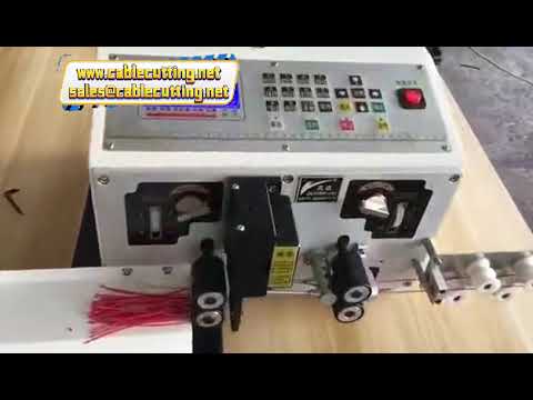 singledual core flat cable wire cutting stripper machine