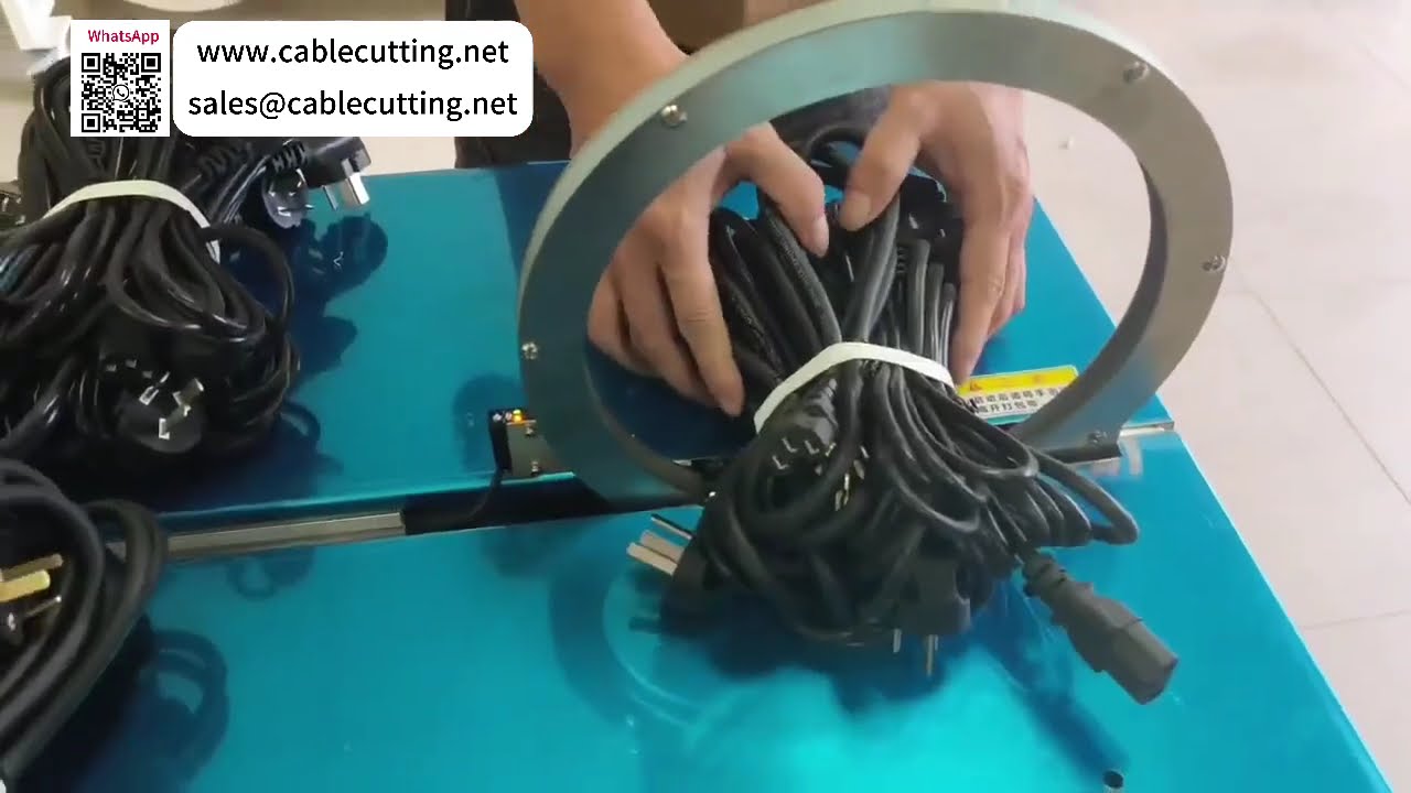 Máquina de amarração e agrupamento de cabos em rolos grandes de alta velocidade para processament... - Video