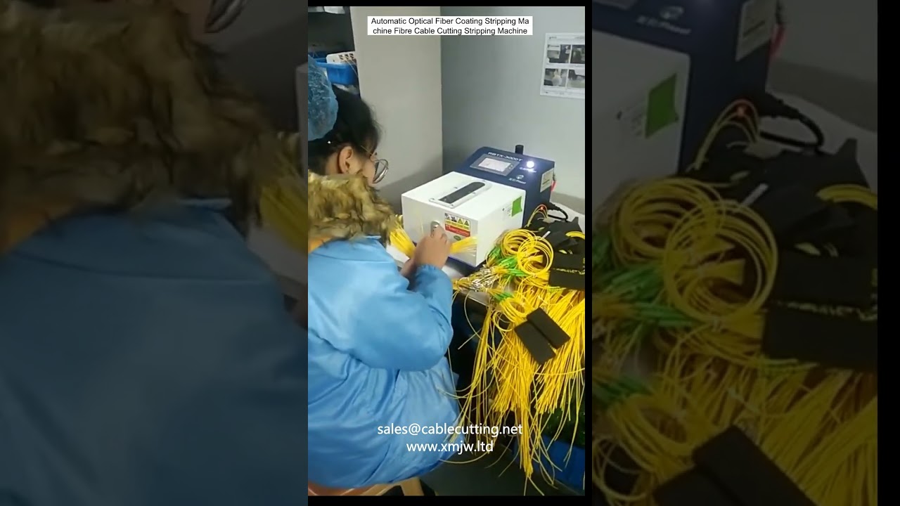 Automatic Optical Fiber Coating Stripping Machine Fibre Cable Cutting Stripping Machine