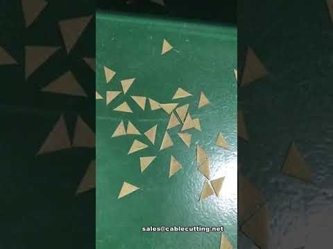 Multifunctional ultrasonic webbing tape cutting machine, Triangle shape cutting machine