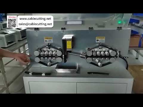 Máquina de corte e decapagem de cabos computadorizada totalmente automática, com capacidade para ... - Video