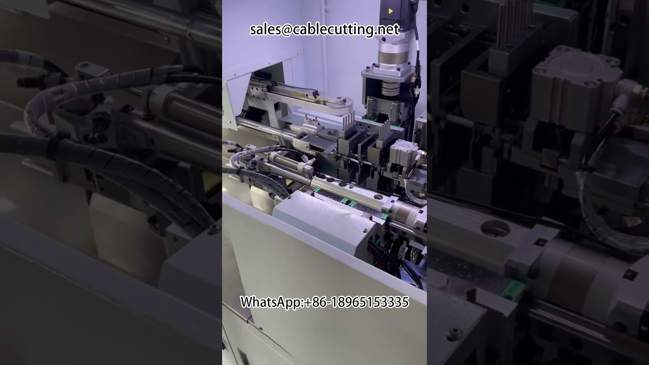 Round sheath cutting wire tinning machine #sheath wire inside and outside the integrated stripping