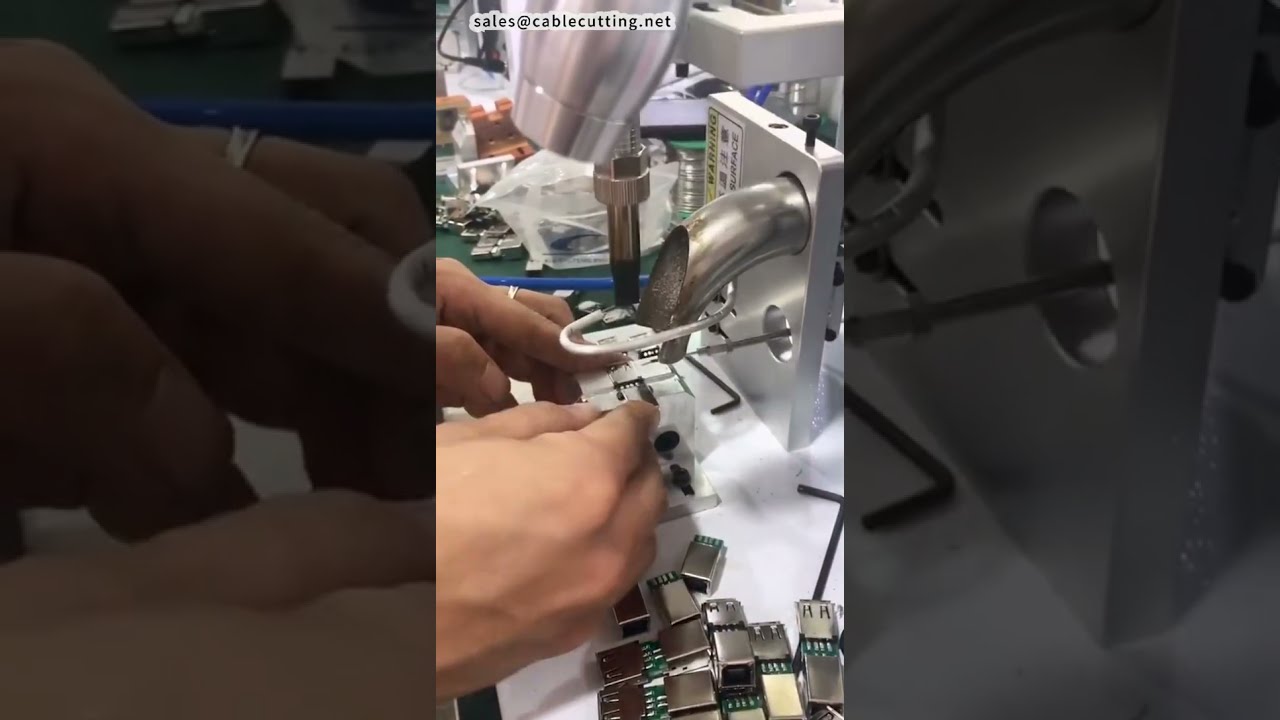 USB A Female to Printer Adapter Soldering Automatic Soldering Machine #factory #machine #diy