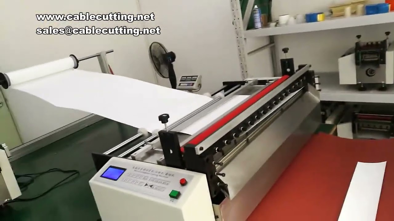 Automatic film halogen free pc sheet cutting machine leather paper cutting machine clothing carpet l