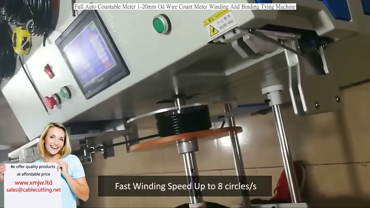 Full Auto Countable Meter 1-20mm Od Wire Count Meter Winding And Binding Tying Machine