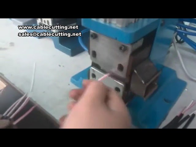 3F 4F Pneumatic Vertical Ribbon Wire Stripping Machine Manual Multi Core Cable Stripper For 14AWG TO