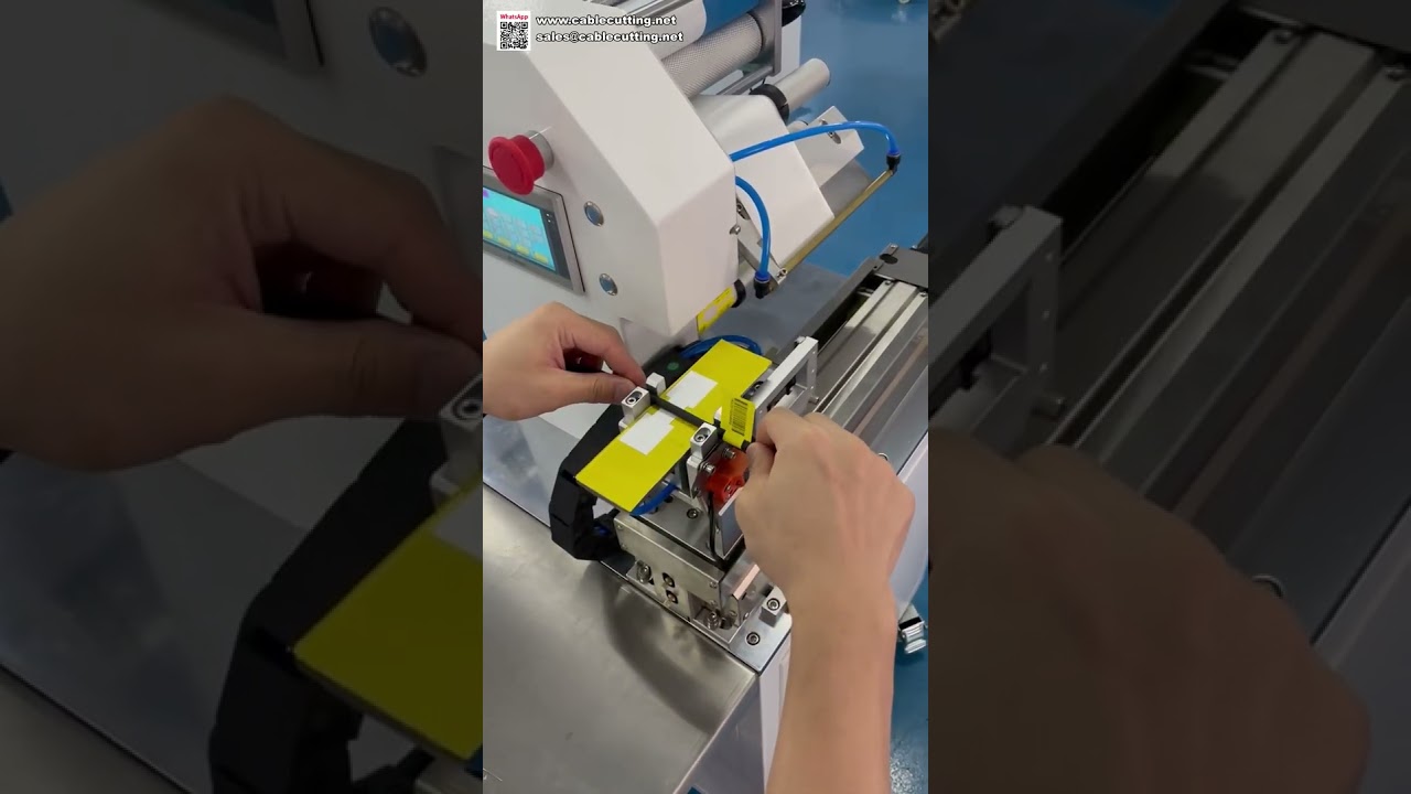 Stable Wire Fold Labeling Machine Automatic Cable Sticker Applicator Eliminates Manual Errors