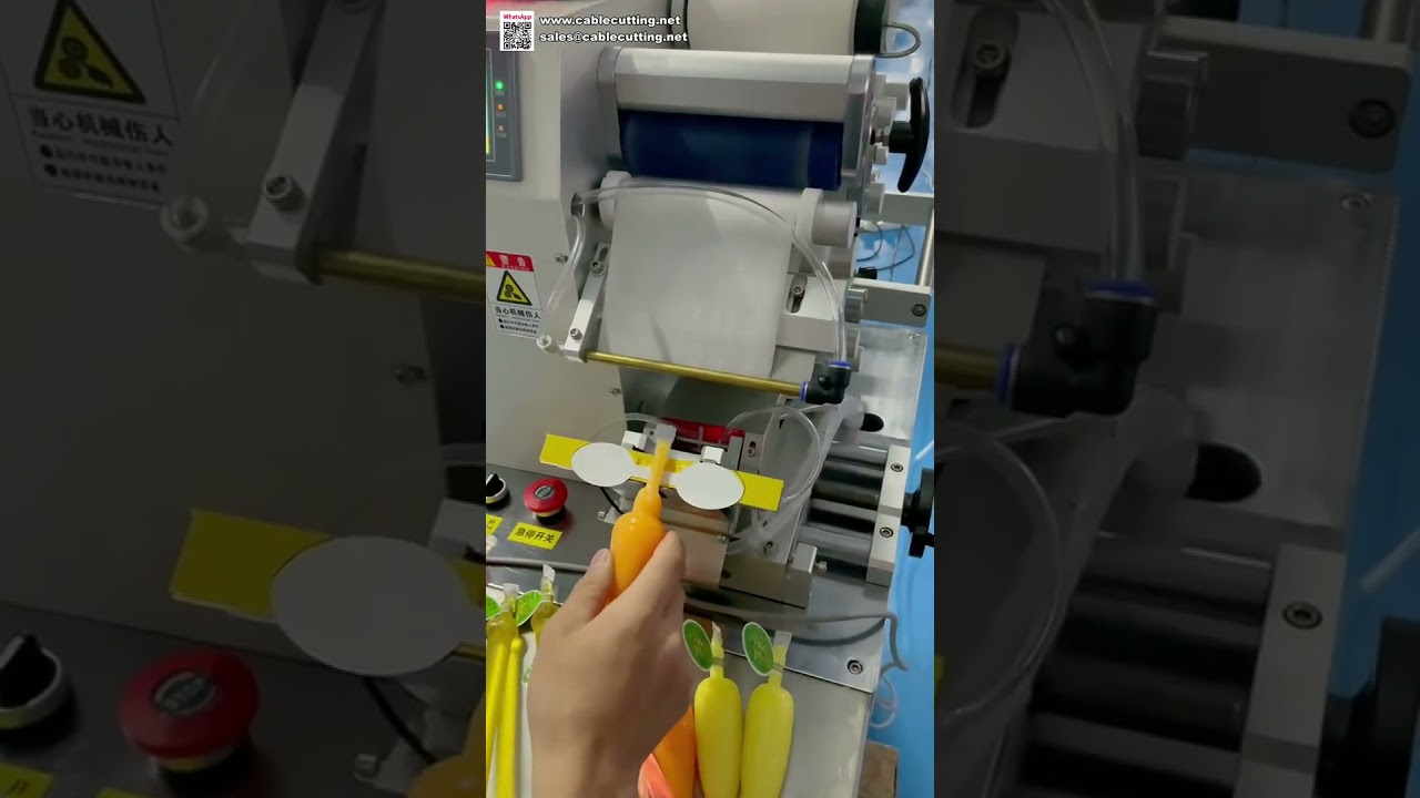 Jelly Cup Labeling Machine Automatic Flat Surface Sticker Applicator for Food Packaging