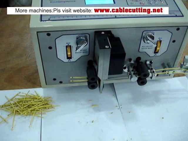 Dual Wire Cutting and Stripping Machine (WPM-09F) for 0 1 square short fine double wires