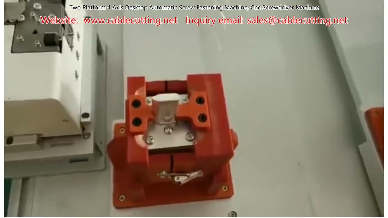 Two Platform 4 Axis Desktop Automatic Screw Fastening Machine, Cnc Screwdriver Machine
