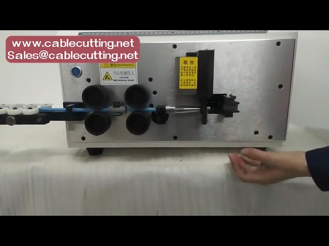 Automatic wire cutting stripping and bending machine