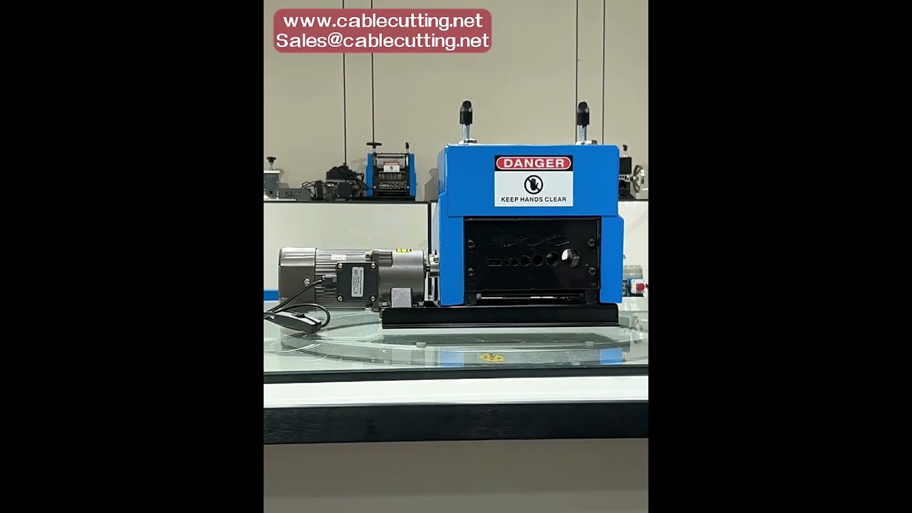 Electric Wire Stripping Machine 6090180W Power for Removing Plastic Rubber from Wire Copper Recycle