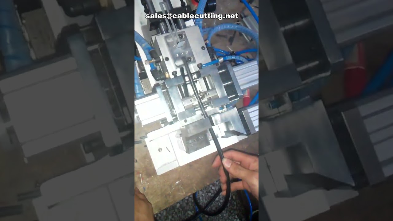 Small Size Wires Stripping Machines Double Power Double Cylinder Cables Strippe Outer Inner Shell Lo