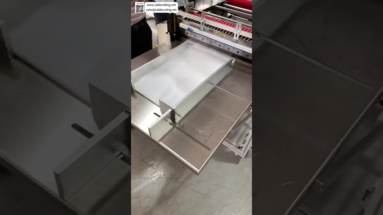 Film Automatic Unwinding Roll to Sheet Cutting Machine Operations Setups Manufacturing System - Shorts
